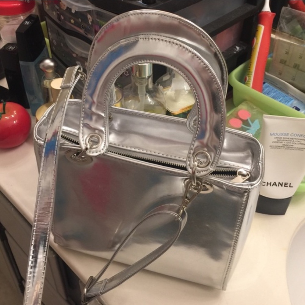 Silver color bag